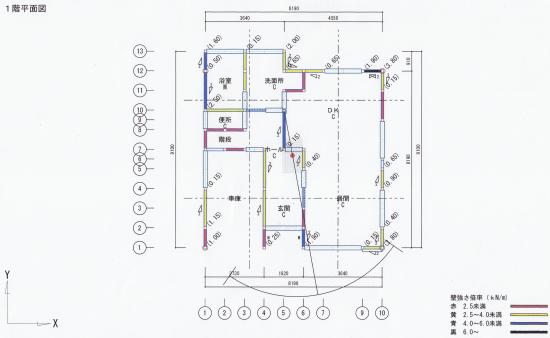 １階平面図／補強前